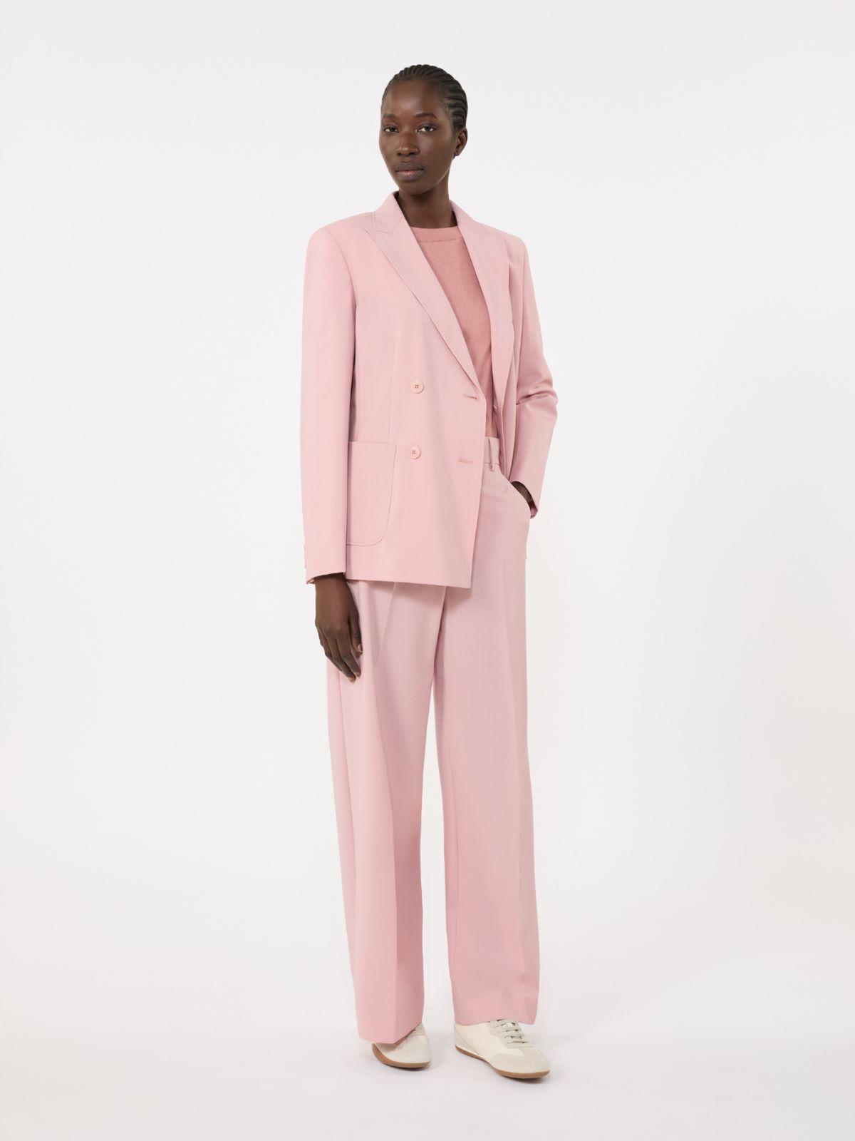Double-breasted stretch wool blazer by MAX MARA