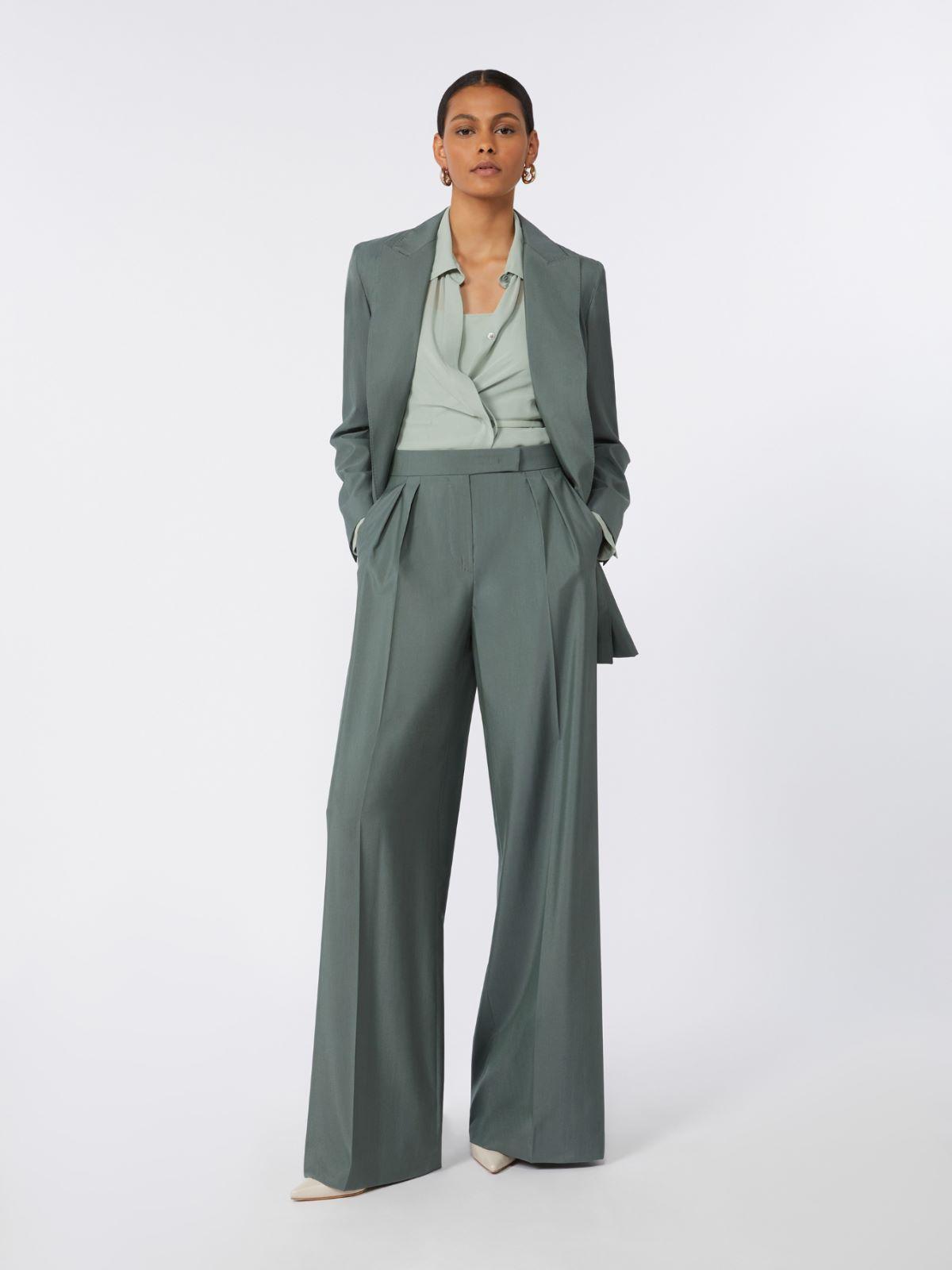 Double-breasted wool and silk blazer by MAX MARA