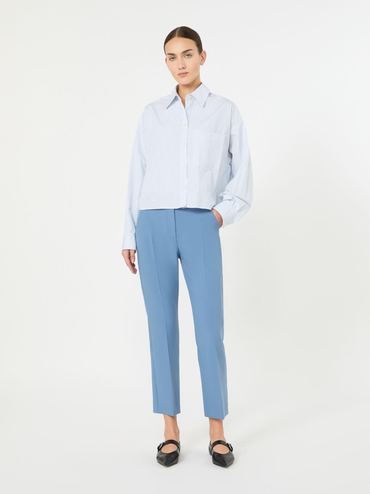 Double-faced viscose canvas trousers by MAX MARA