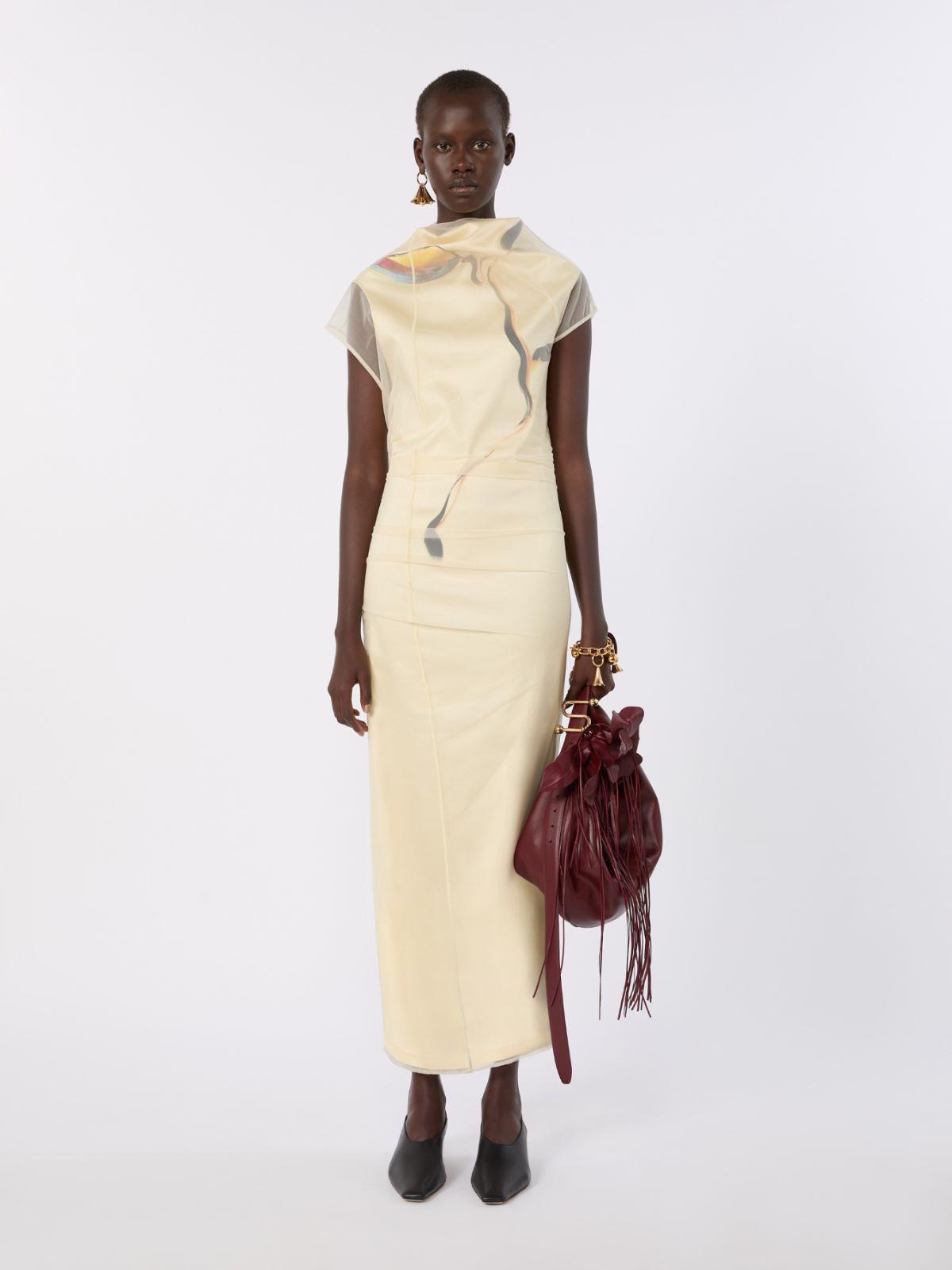 Double-layer satin dress by MAX MARA