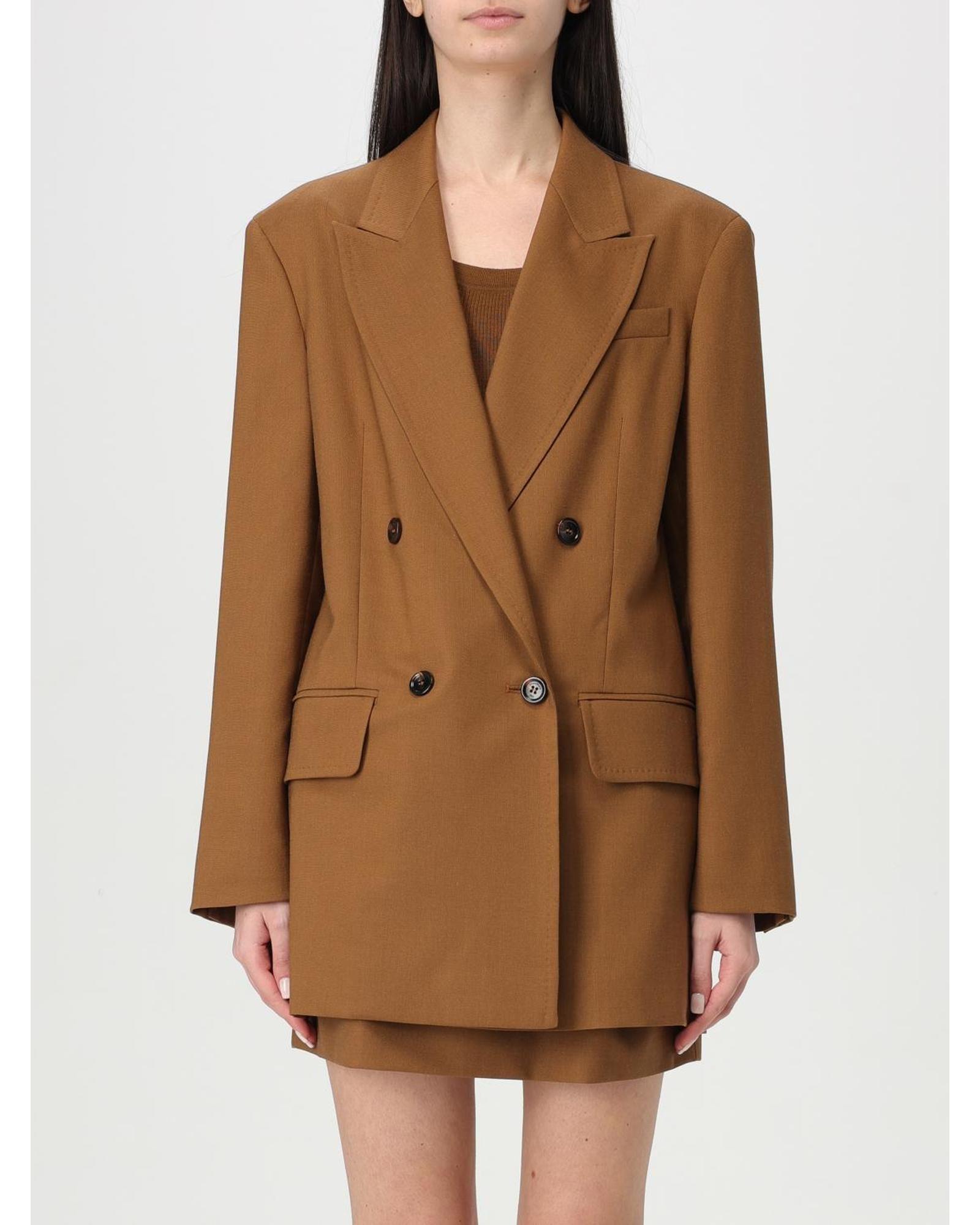 DoubleBreasted Blazer Jacket Wo - Leather Suits by MAX MARA