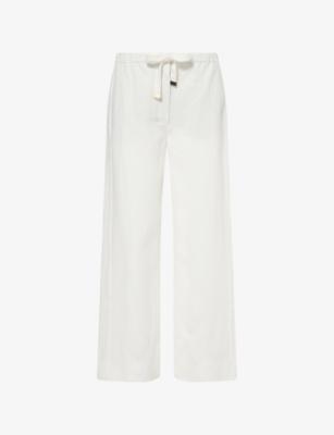 Drawstring Wide-Leg Linen Trousers by MAX MARA