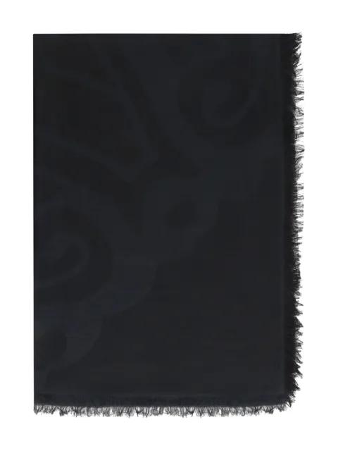 Eguale abstract-print fringed stole by MAX MARA