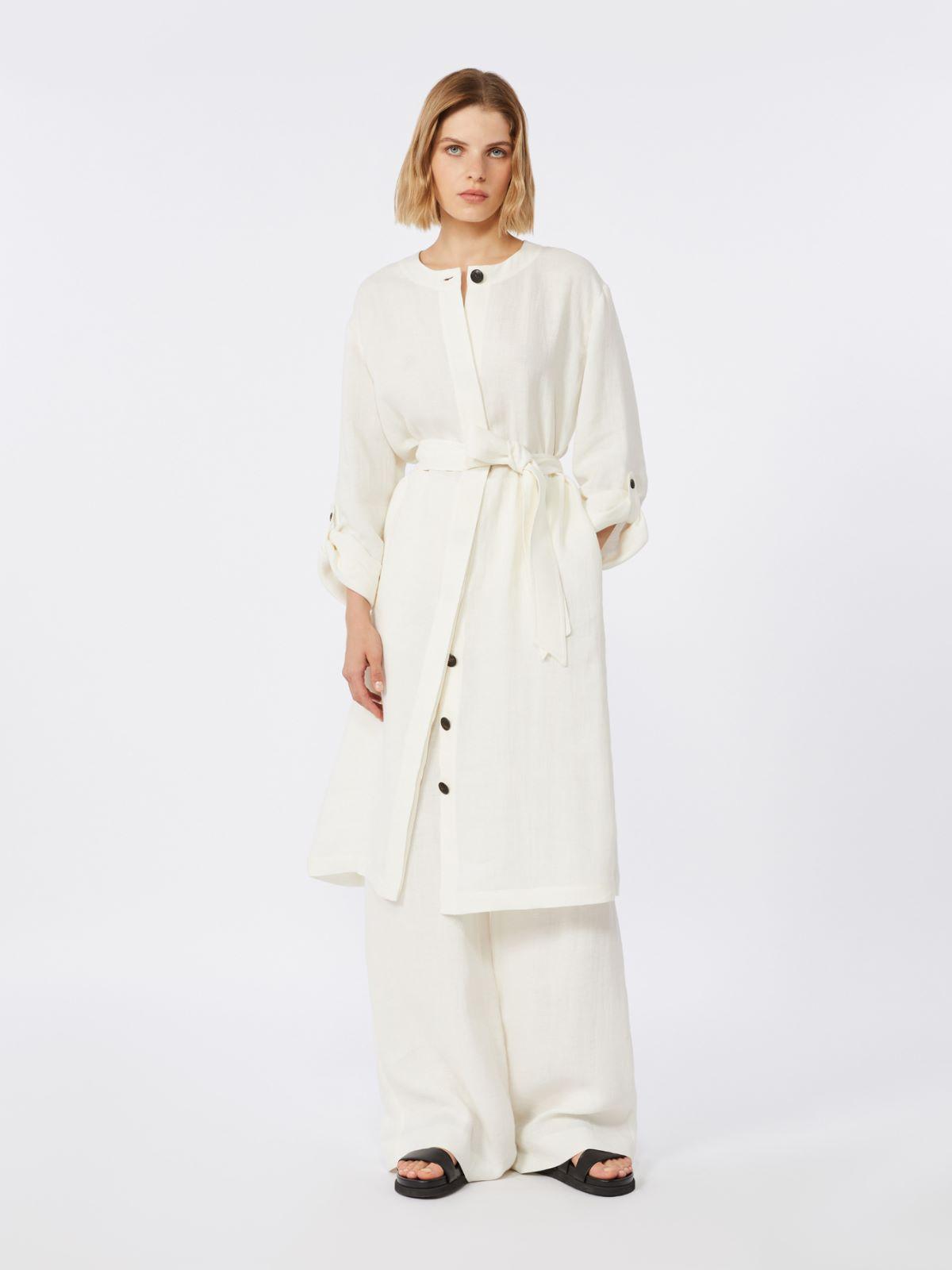 Faded linen dress by MAX MARA