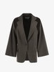 Fenice leather-panelled virgin wool blazer by MAX MARA