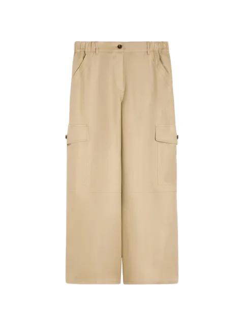 Finale linen cargo-pocket trousers by MAX MARA