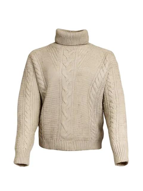 Finger cable-knit roll neck sweater by MAX MARA