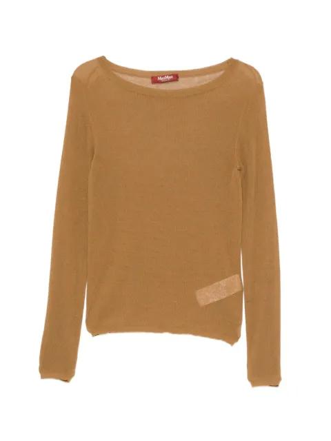 Fiorito boat-neck long-sleeve sweater by MAX MARA