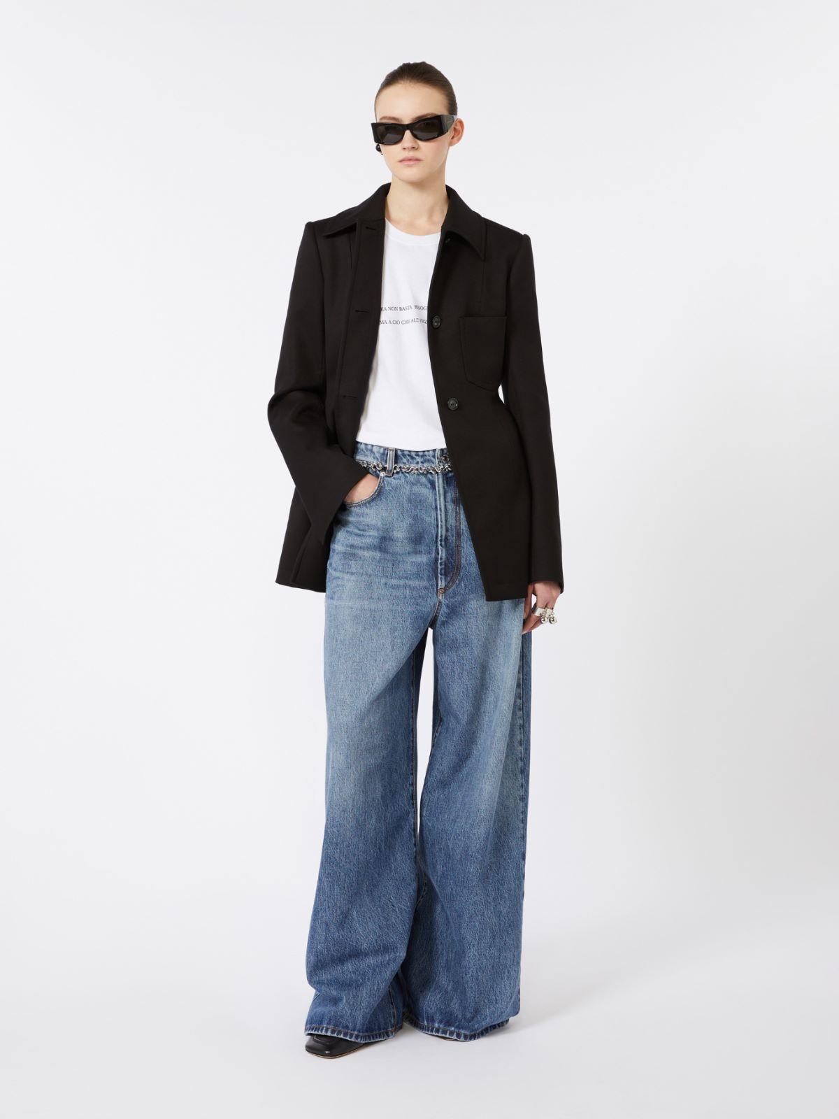 Fitted gabardine shirt jacket by MAX MARA