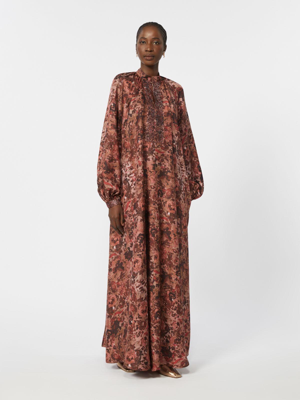 Flared printed silk dress by MAX MARA