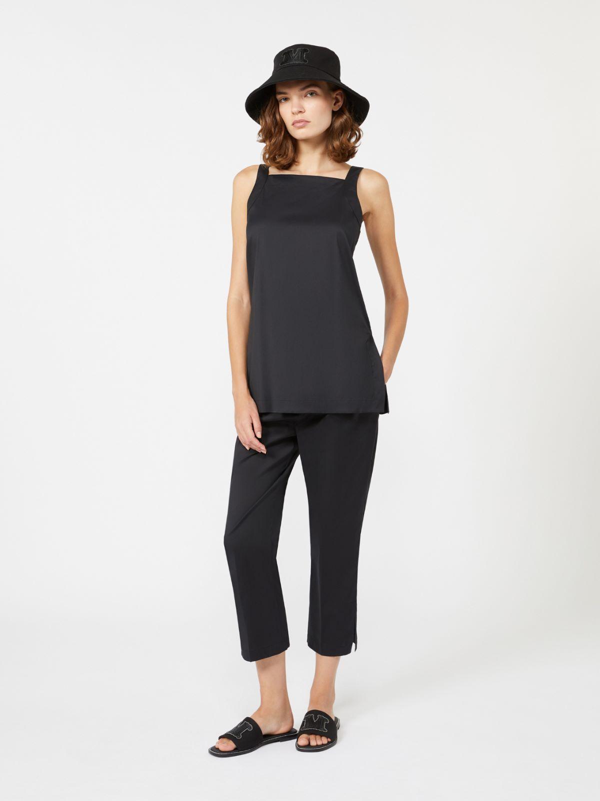Flowing stretch poplin top by MAX MARA