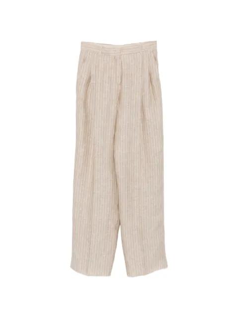 Fonte pinstripe-pattern pleated trousers by MAX MARA
