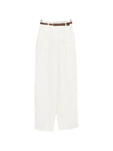 Fonte striped belt trousers by MAX MARA