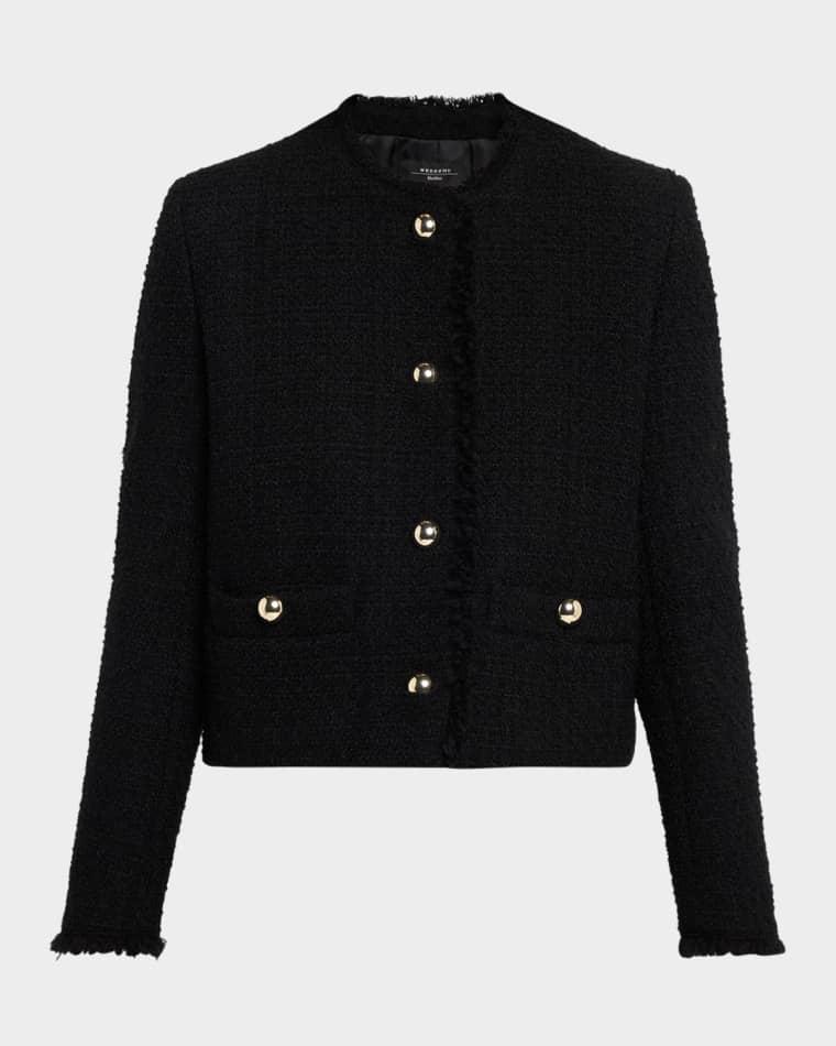 Fringed Button-Down Jacket by MAX MARA