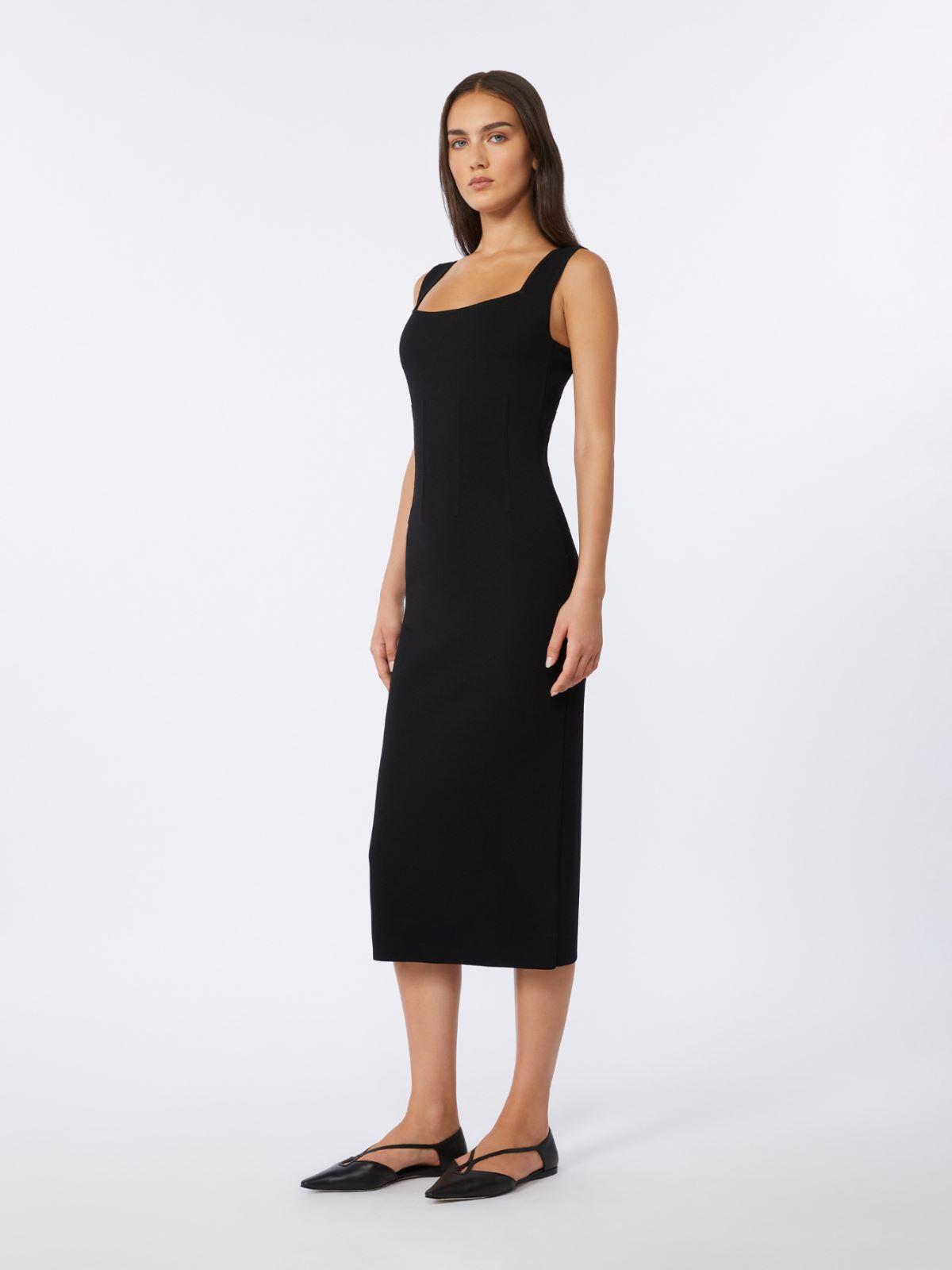 Full Milano-knit midi dress by MAX MARA