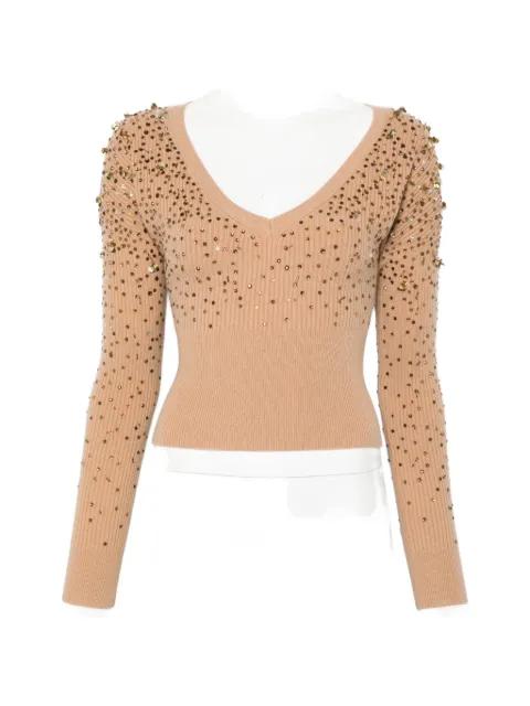 Gang embellished V-neck sweater by MAX MARA