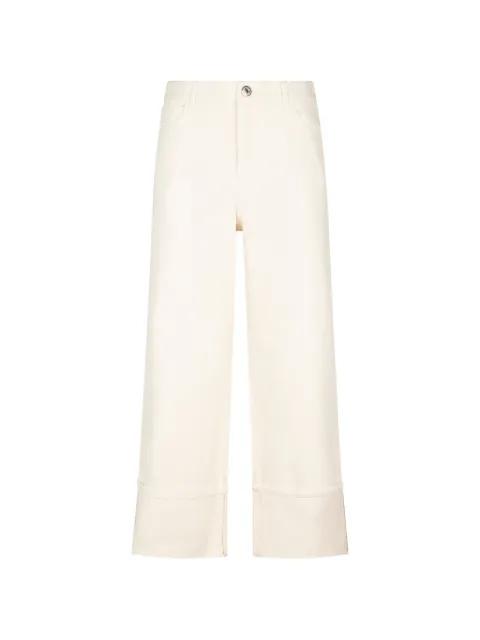 Gesto turned-up cropped trousers by MAX MARA