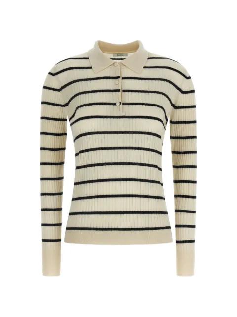 Gitano striped ribbed polo top by MAX MARA