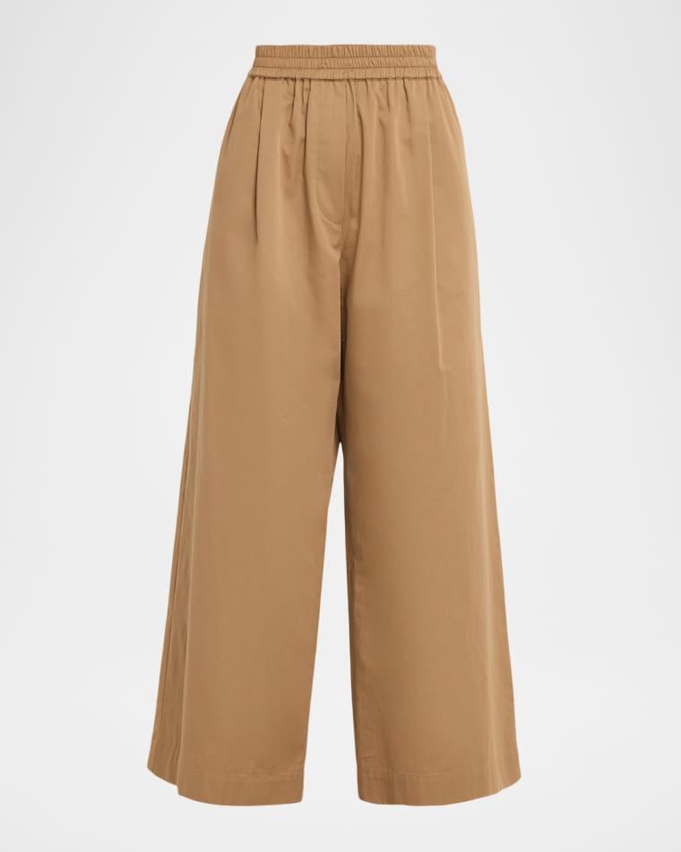 Golfo Cropped Wide-Leg Cotton Pants by MAX MARA