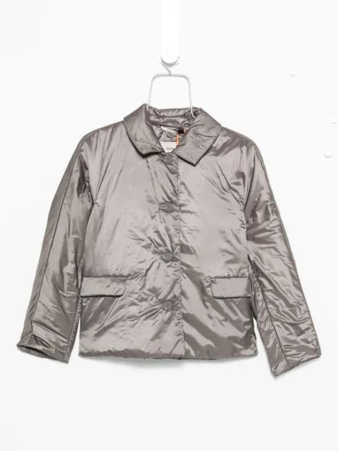 Green padded buttoned jacket by MAX MARA