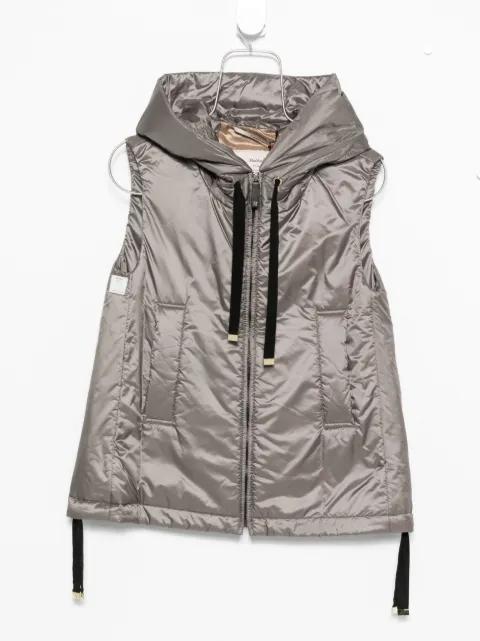 Greengo hoodied zip-front gilet by MAX MARA