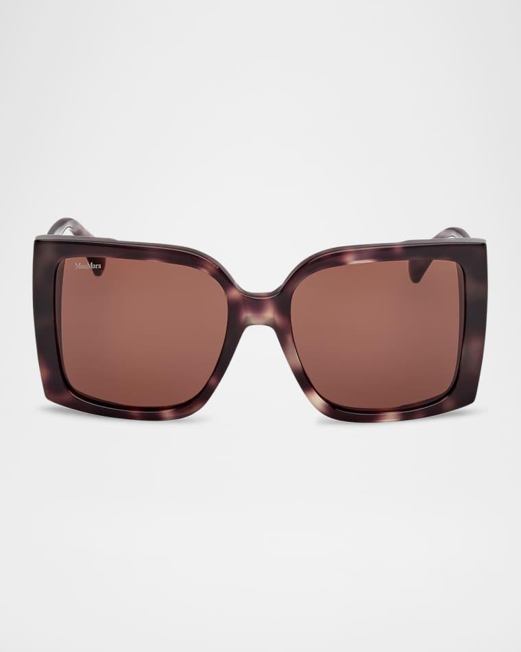 Hinge Acetate Square Sunglasses by MAX MARA
