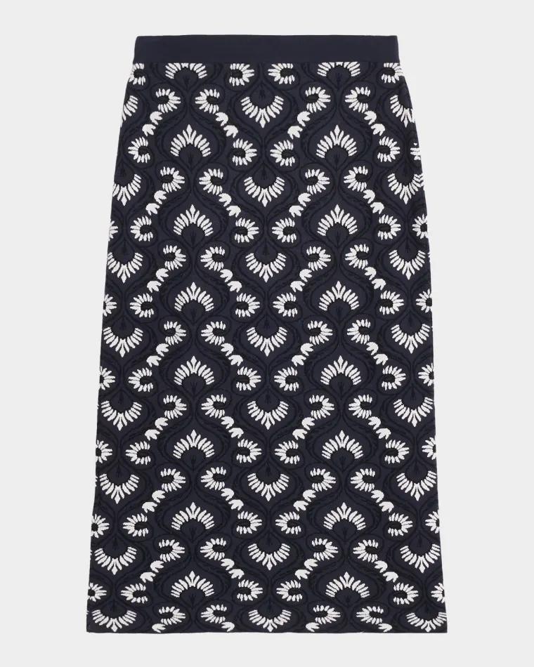 Jacquard Knit Midi Pencil Skirt by MAX MARA