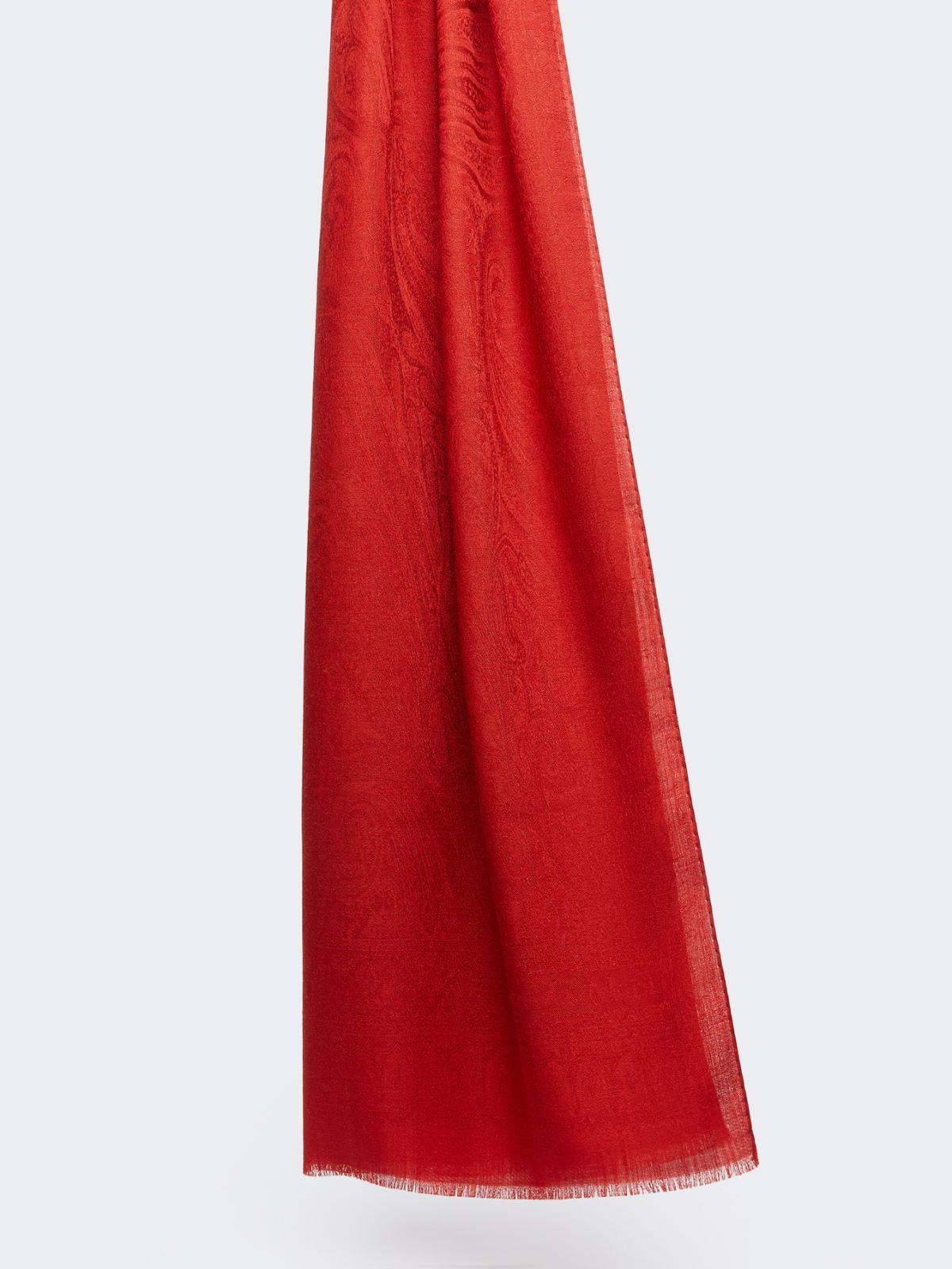 Jacquard wool and silk yarn stole by MAX MARA