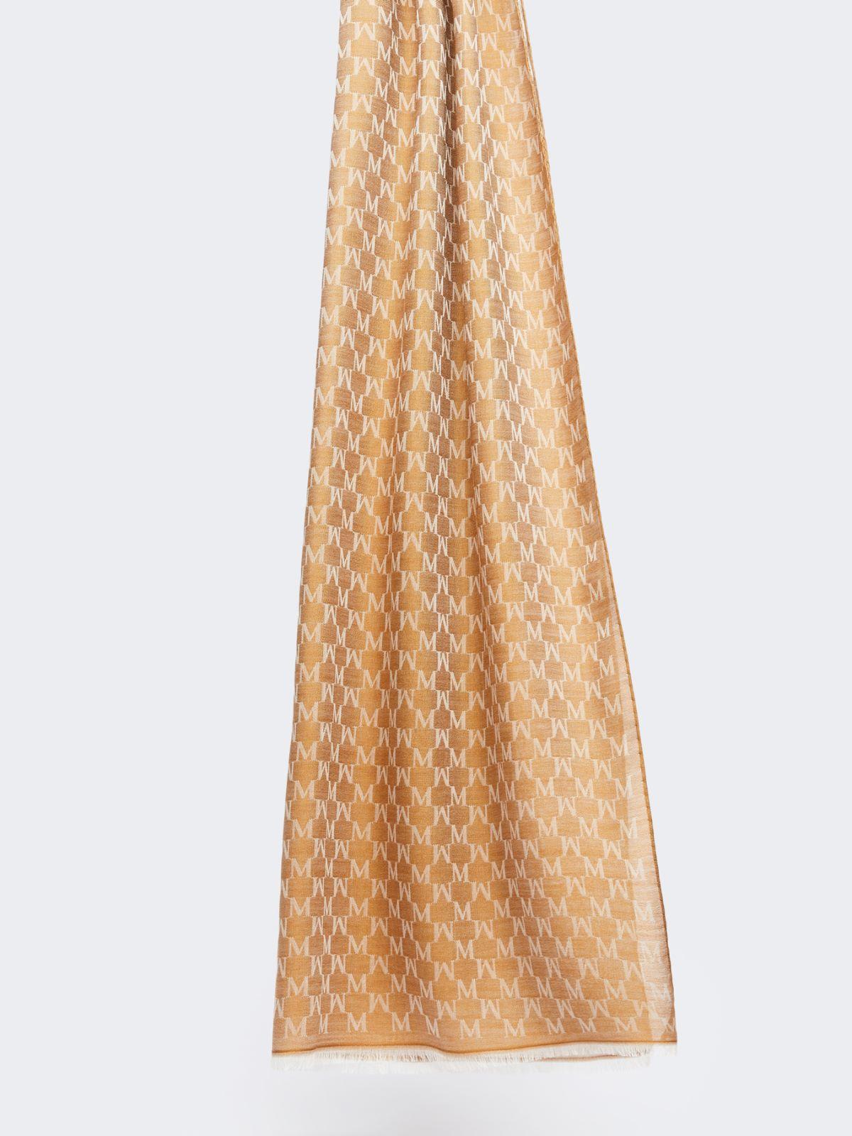 Jacquard wool, cotton and silk stole by MAX MARA