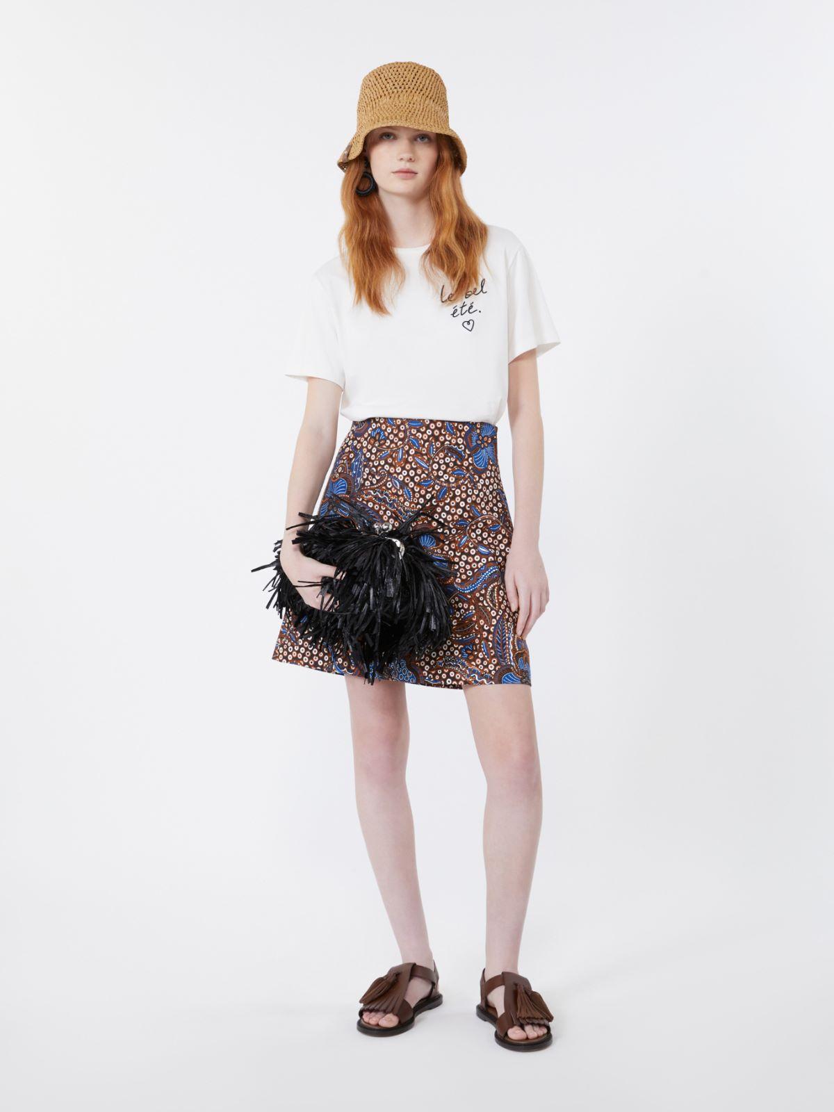 Jersey T-shirt with graphics by MAX MARA