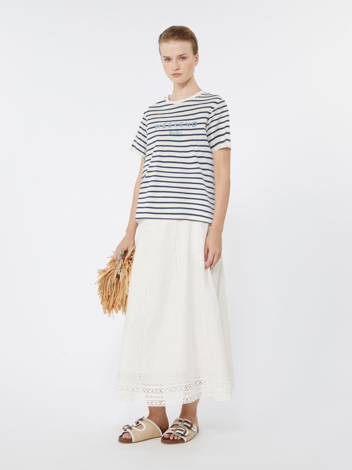Jersey T-shirt with graphics by MAX MARA
