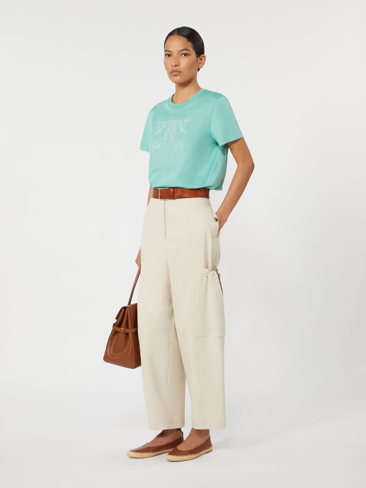 Jersey logo T-shirt by MAX MARA