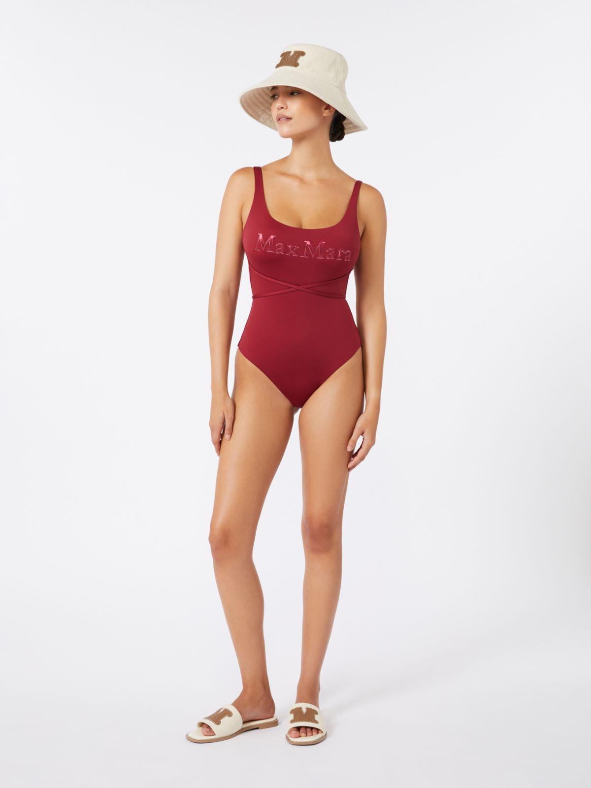 Jersey logo swimsuit by MAX MARA