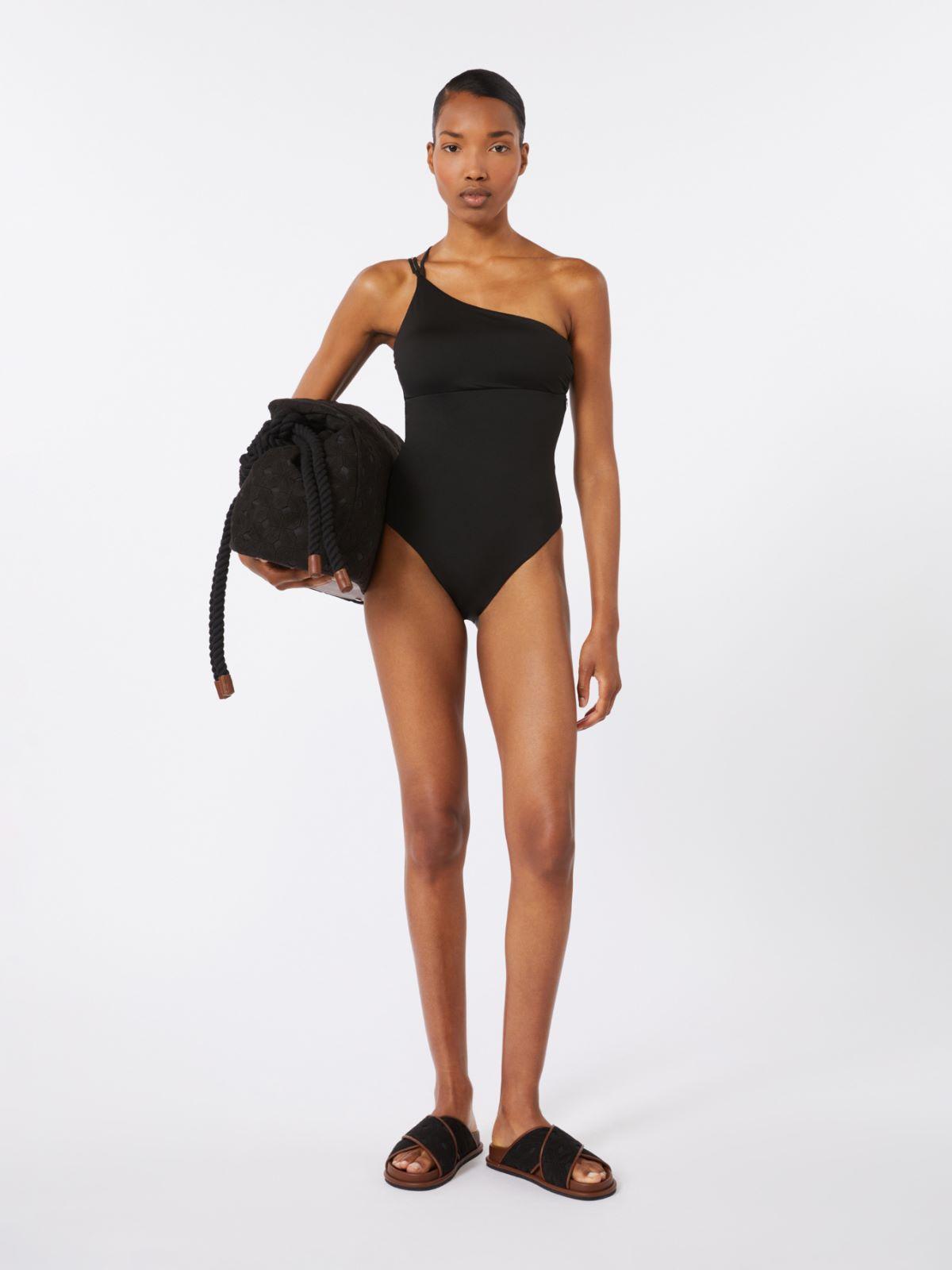 Jersey one-shoulder swimsuit by MAX MARA