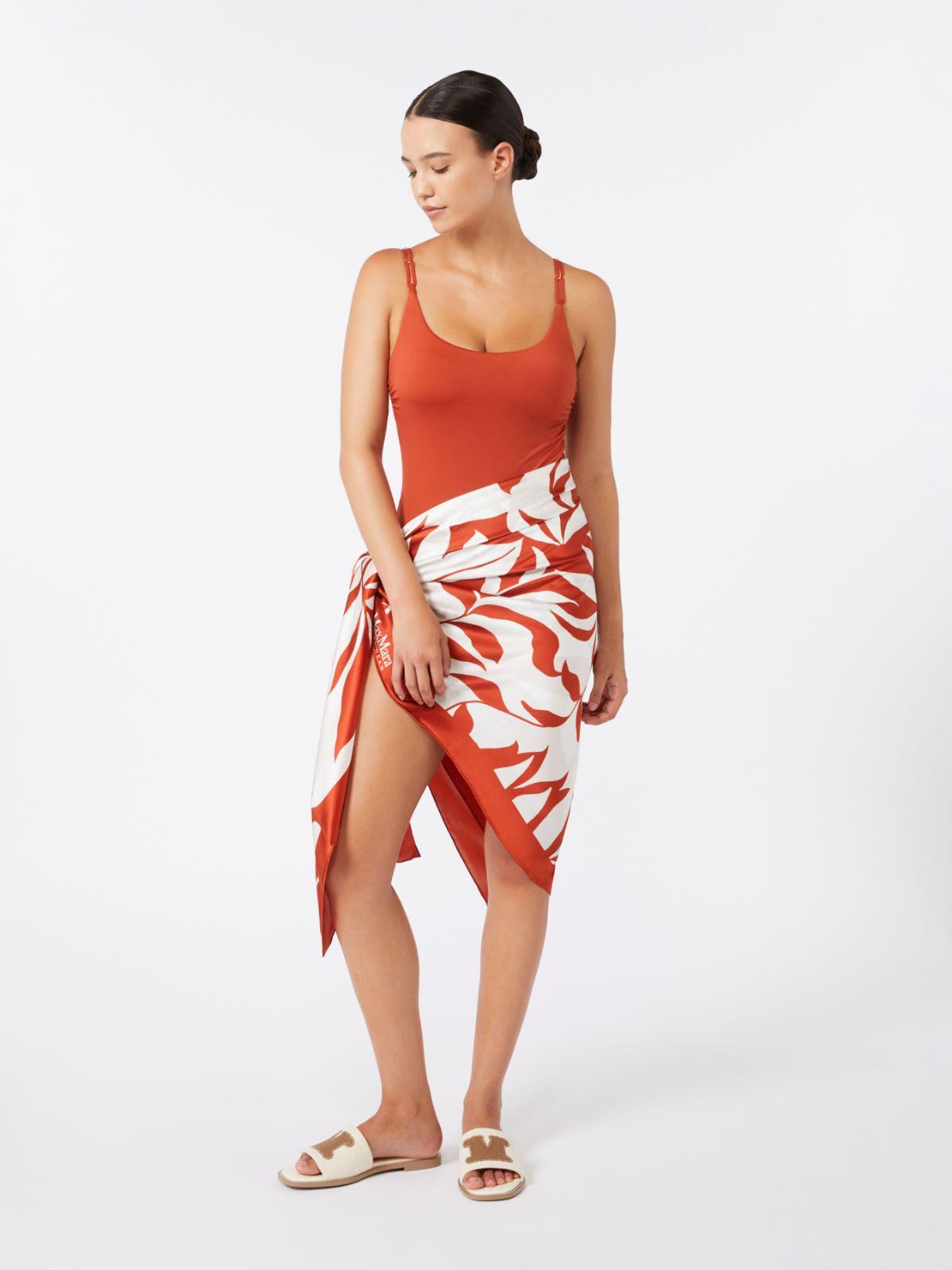 Jersey racer-back swimsuit by MAX MARA