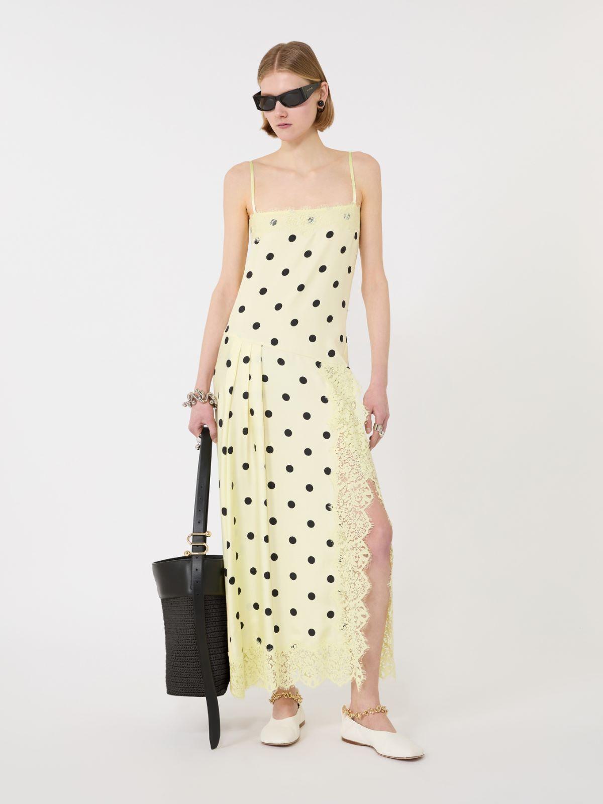 Lace-detail long dress by MAX MARA
