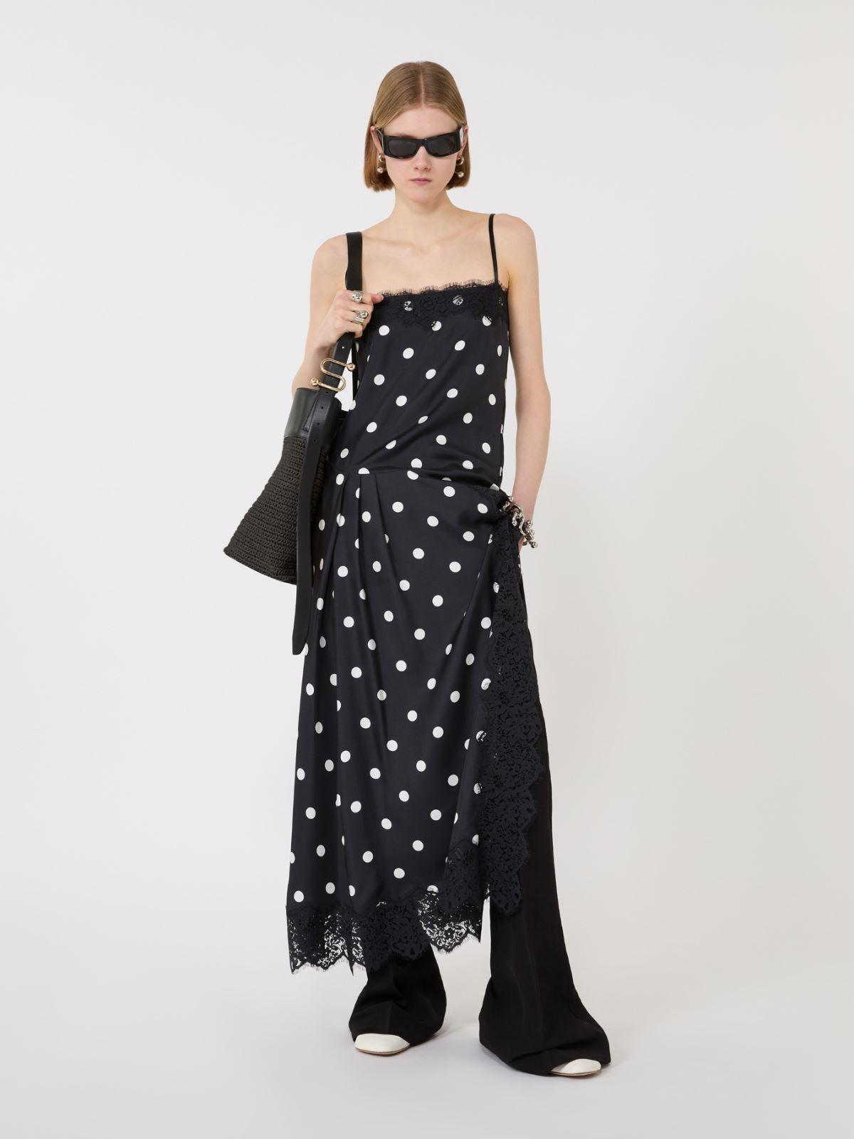 Lace-detail long dress by MAX MARA