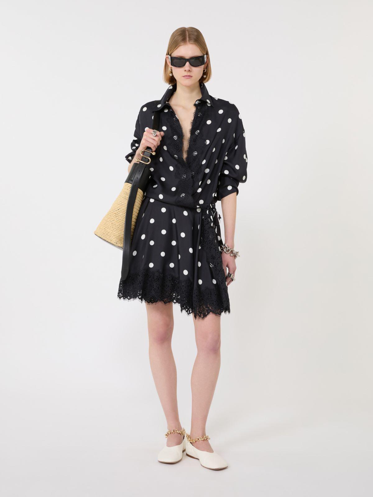 Lace-detail short dress by MAX MARA