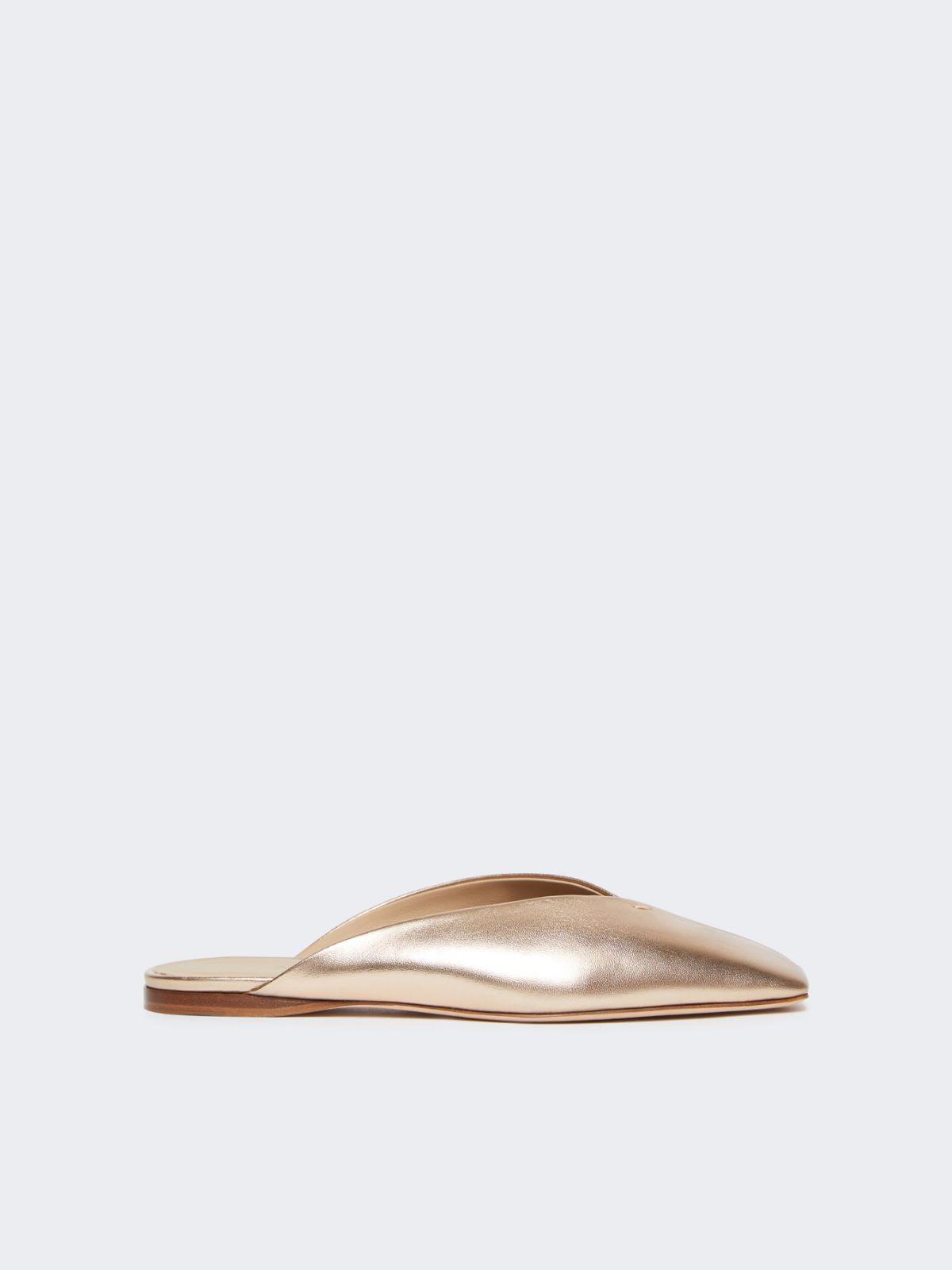 Laminated Nappa leather mules by MAX MARA