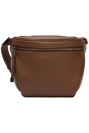 Large leather archetipo belt bag by MAX MARA