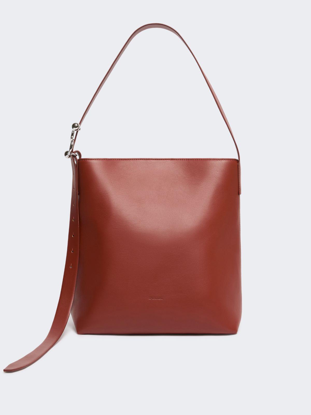 Leather S-buckle shopper bag by MAX MARA