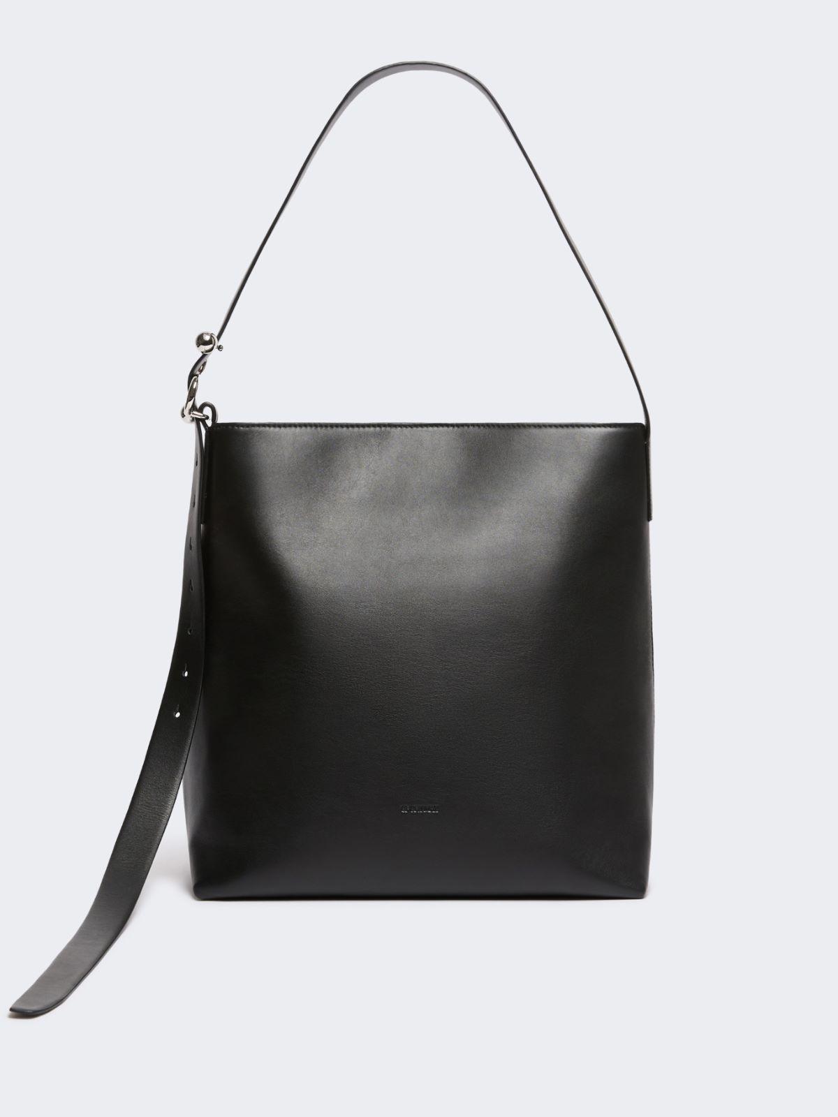 Leather S-buckle shopper bag by MAX MARA