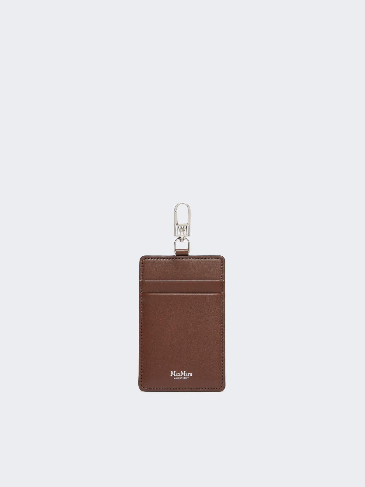 Leather badge holder by MAX MARA