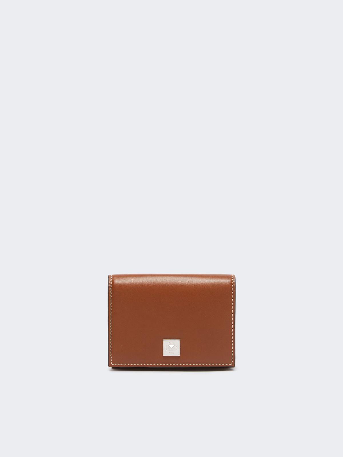 Leather tri-fold purse by MAX MARA