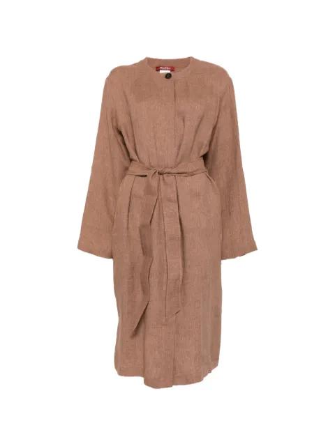 Lembo belted long-sleeve midi dress by MAX MARA