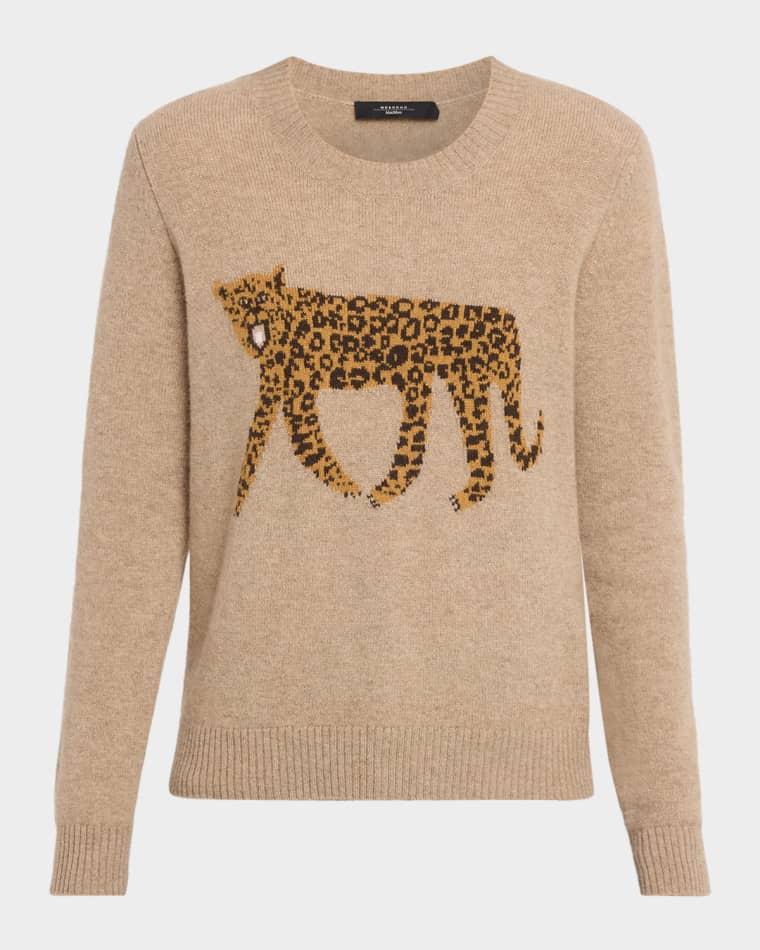 Leopard Cashmere Knit Sweater by MAX MARA