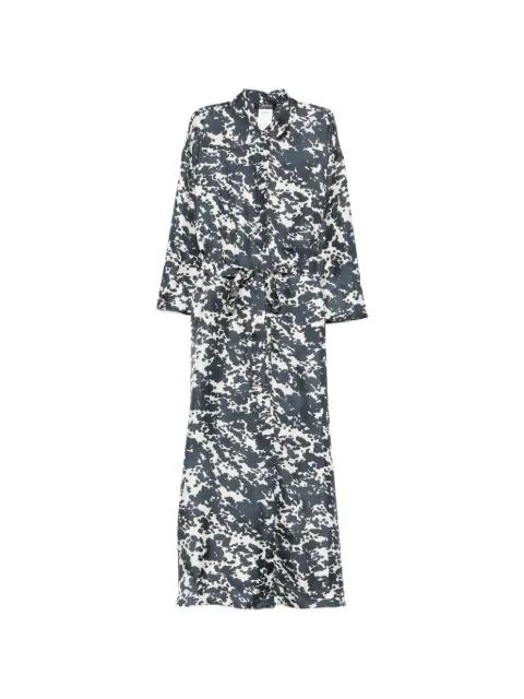 Leva abstract-print tied-waist maxi dress by MAX MARA