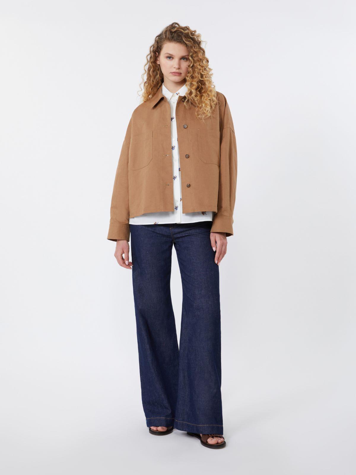 Linen and cotton denim jeans by MAX MARA