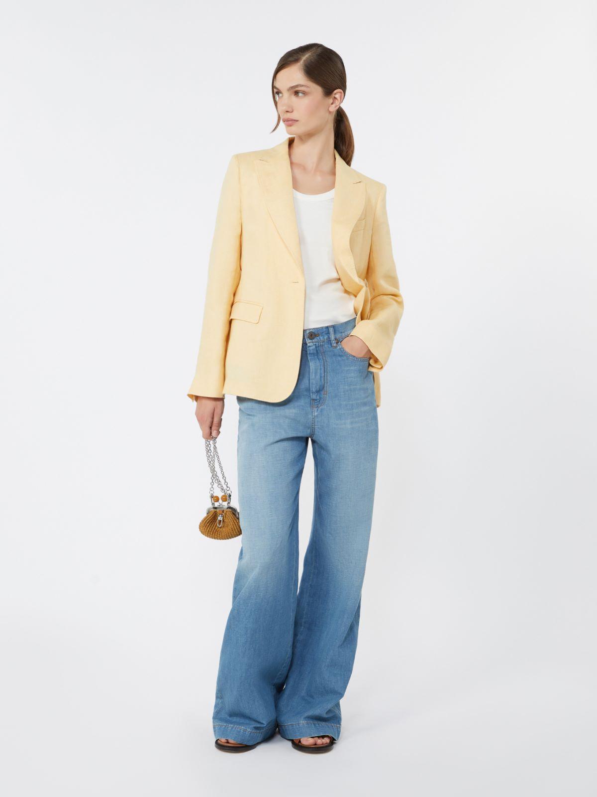 Linen canvas blazer by MAX MARA