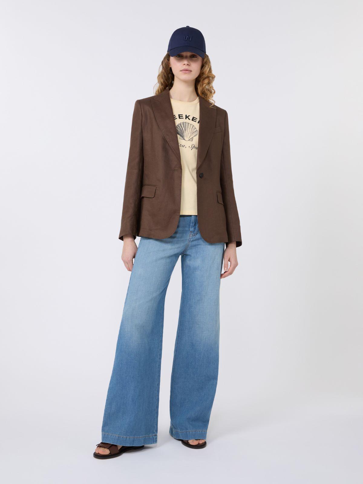 Linen canvas blazer by MAX MARA
